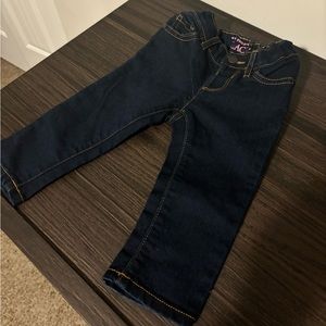 Dark colored jeans